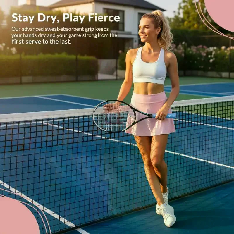 Tennis Racket Overgrip Sweat Band Absorption Grip PU Badminton Handle Qme