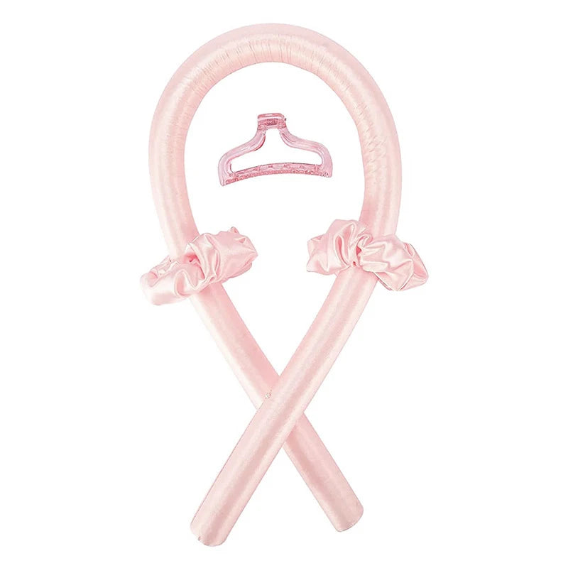 EVA Sponge Curl Stick Hair Ring Hairpin Set Hairdressing Tool Sleep at Night Hair Setting Hair Curler No Need Heat Hair Curler Qme Pink