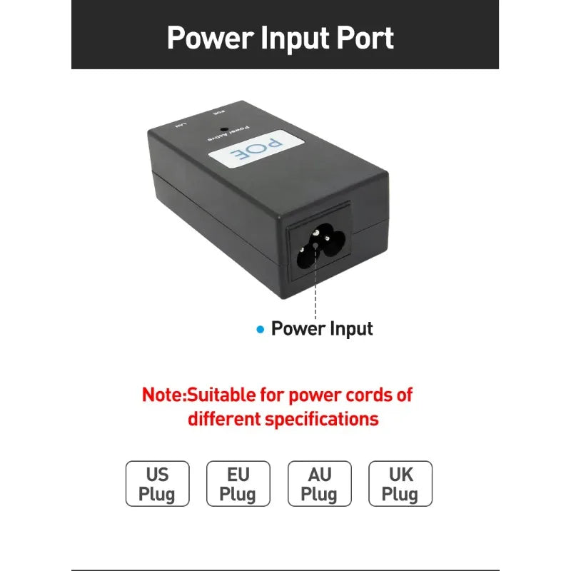1PCS Outdoor CPE/AP Power Supply POE Adapter Standard POE Gigabit AP/CPE Power Module Qme