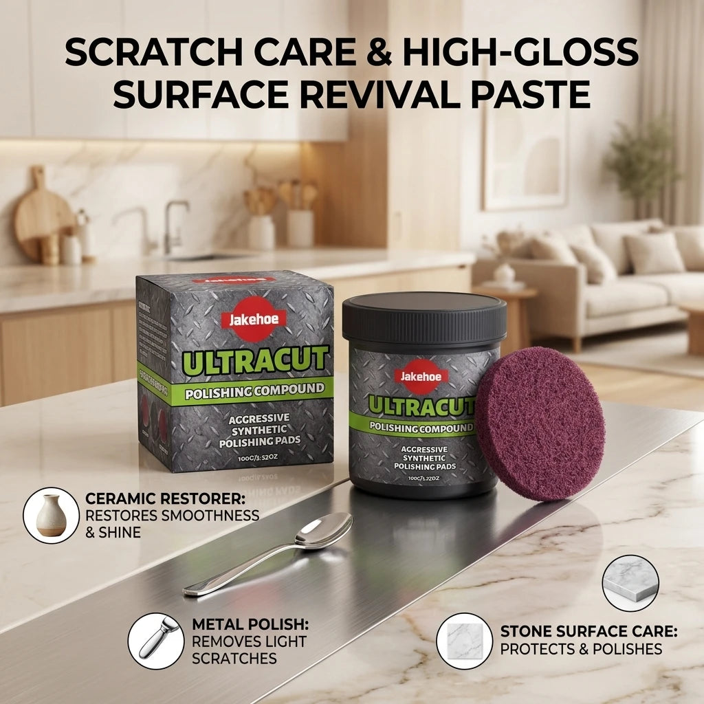 Multi-surface Polishing Cream Removing Scratches & Oxidation Stain Restoring Sleek Glossy Maintenance Metal Surface Repair Cream Qme