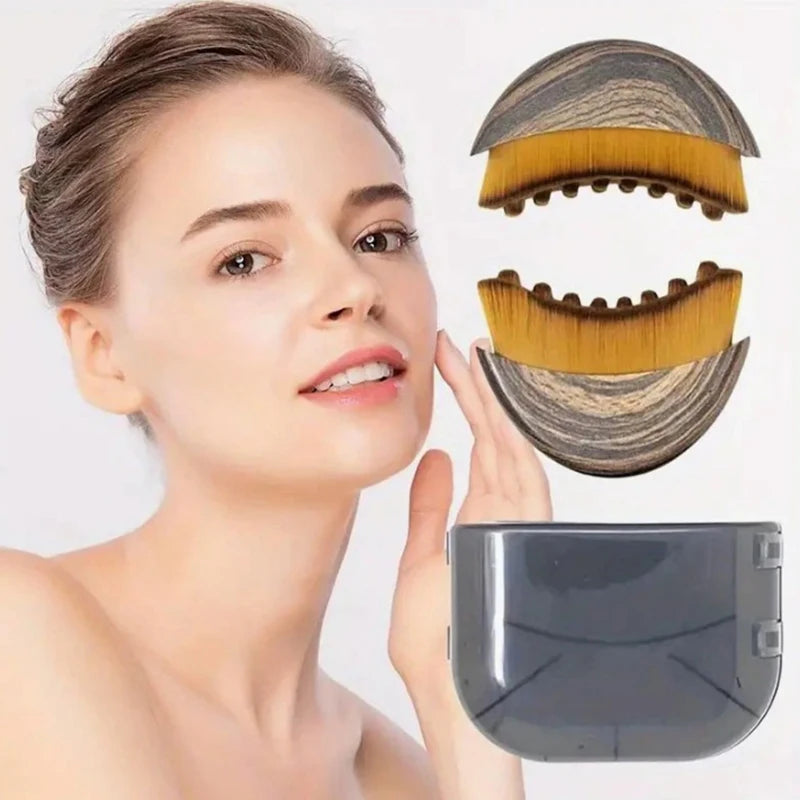 Sized Facial Lymphatic Drainage Brush Dry Brushing Tool Skin Qme