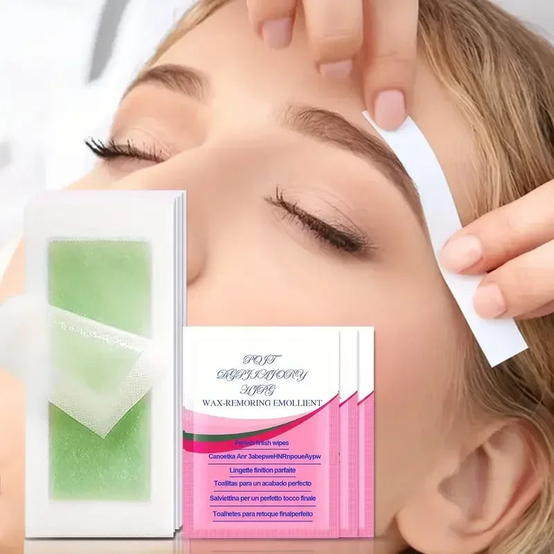 6 Hair Removal Wax Strips Cold Paper Face Arm Leg Body Skin-friendly Qme