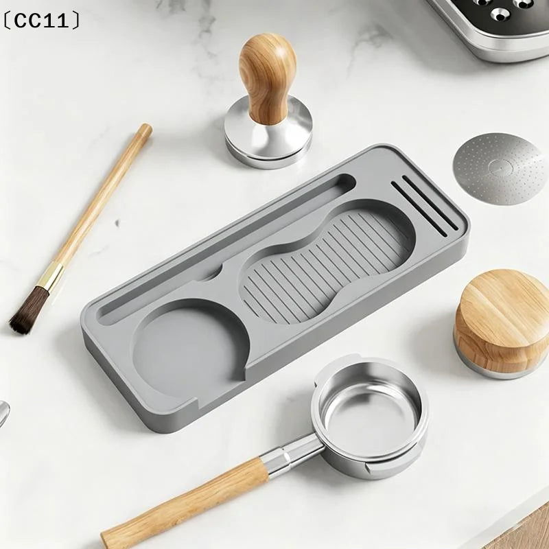 Non Slip Silicone Coffee Tamper Pad Storage Holder Espresso Tools Qme