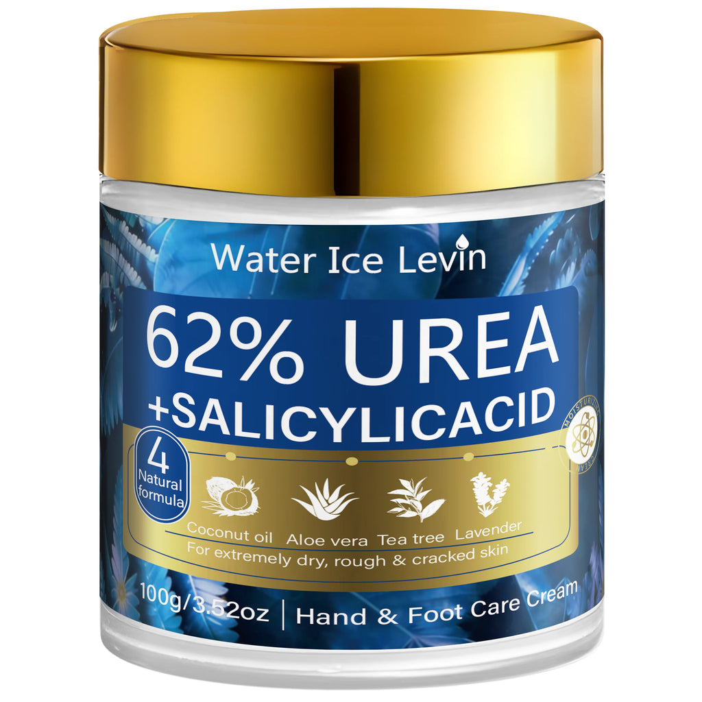 Urea & Salicylic Acid Hand & Foot Cream - Natural Formula, Moisturizing for Extremely Dry Rough Skin Qme WHITE 100g