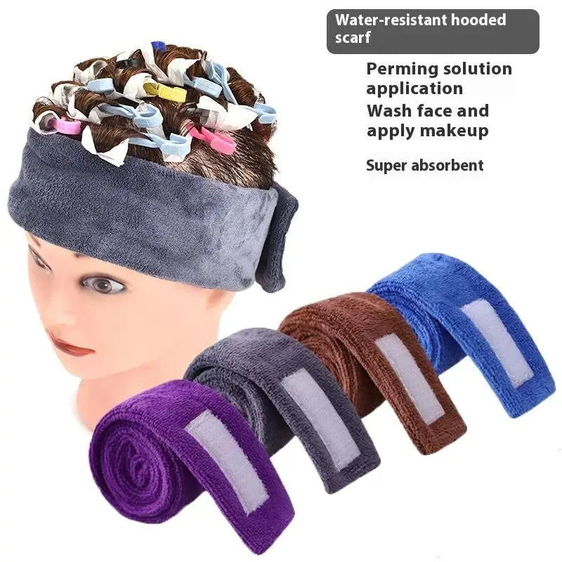 Perm Hair Headband Make Up Wrap Head Cloth Band Adjustable Towel Qme