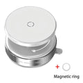 Magnetic Vacuum 360° Rotatable Car Moblie Phone Holder Universal GPS Navigation Stands For Car/Gym/Mirror/Shower/Smooth Surface Qme WHITE