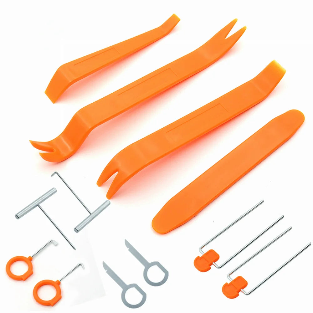 Plastic Auto Dismantle Tools Kit Car Radio Door Clip Panel Trim Dash Audio Removal Installer Pry Kit Refit Set Qme 4