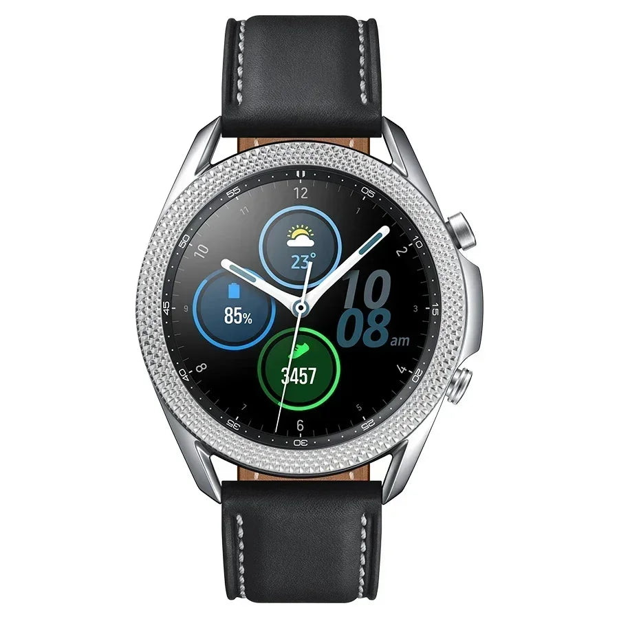 Metal Bezel for Samsung Galaxy Watch7 6 5 4 Classic 43mm 47mm 42mm 46mm 40mm 44mm Cover Ring Bumper Adhesive Case Watch3 41/45mm Qme