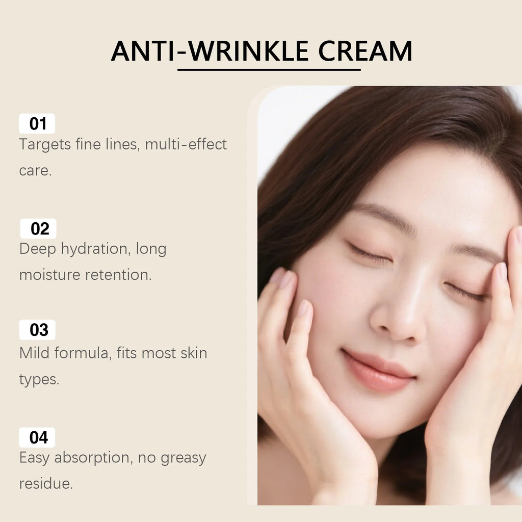Retinol Skincare Set Anti-Wrinkle Cream Serum & Eye Balm for Moisturizing Firming Fade Fine Lines Brightening Face Eye Care Qme