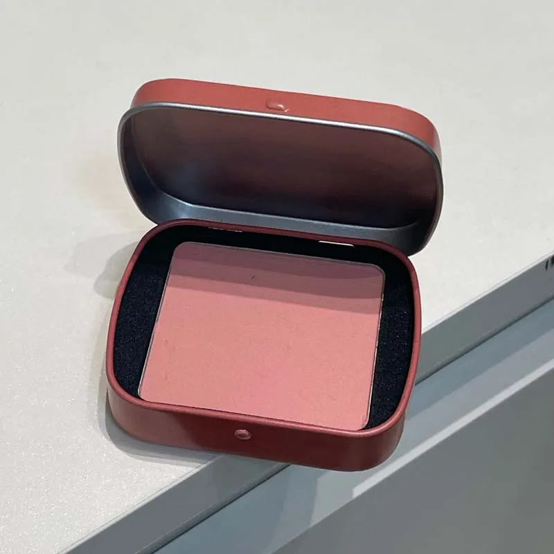 HERORANGE Delicate Smooth Blush Square Iron Box Monochrome Cream Qme