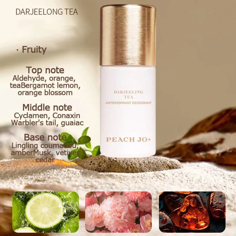 White Tea Long-lasting Deodorant Light Fragrance Antiperspirant Roll-on Perfume Stop Sweating Eliminate Odor Armpit Freshener Qme darjeeling tea