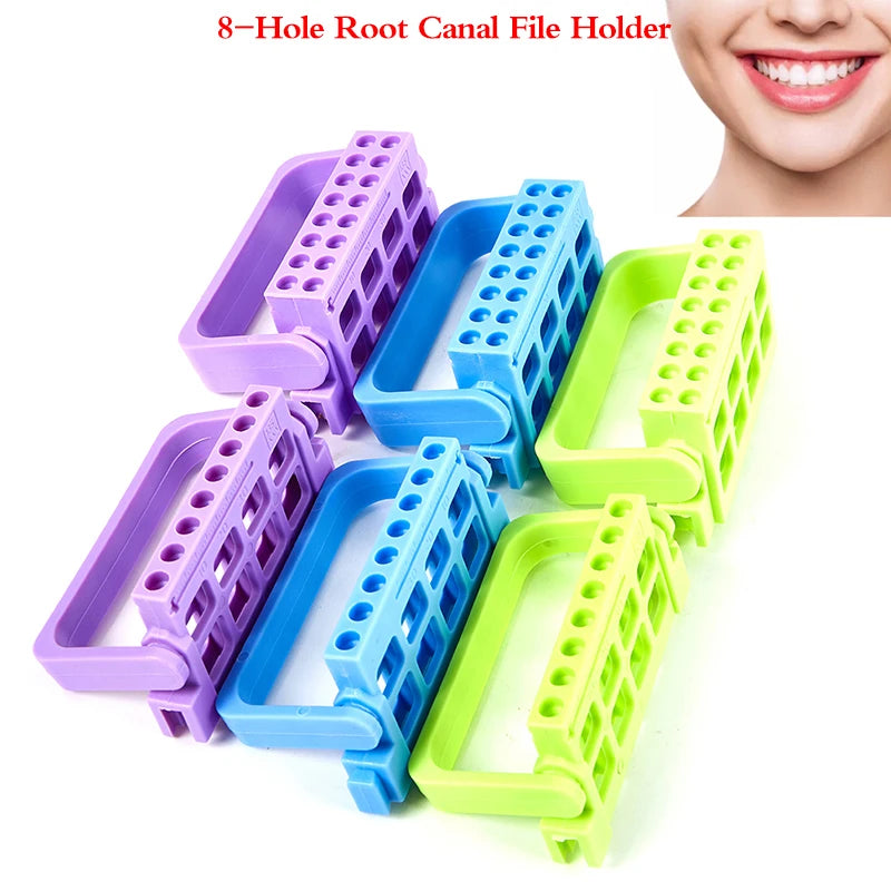 Dental Endo Files Holder 8 16 Holes 3 Colos Stand Tray Endodontic Qme
