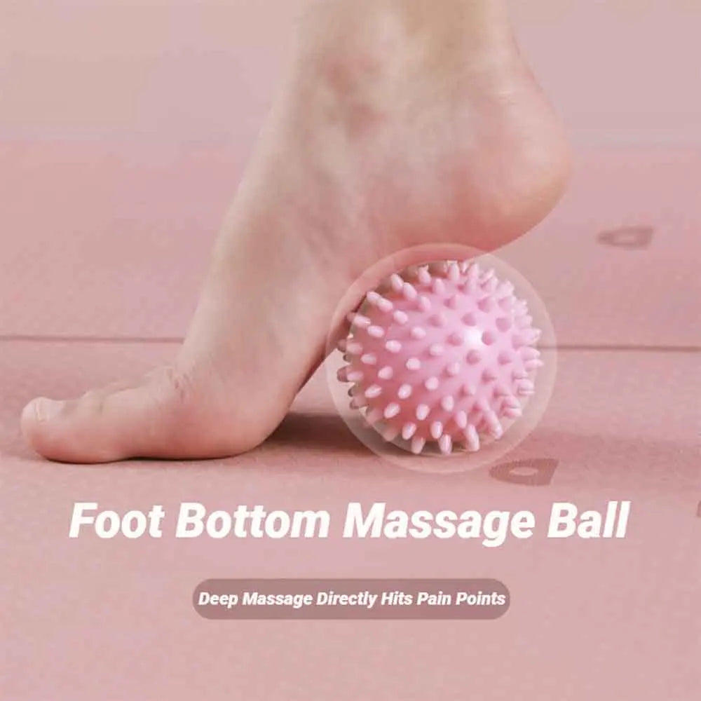 Yoga Hedgehog Massage Ball Yoga Fascia Ball Sports Fitness Muscle Relaxation Massage Stick Shoulder Neck Leg Sole Meridian Ball Qme