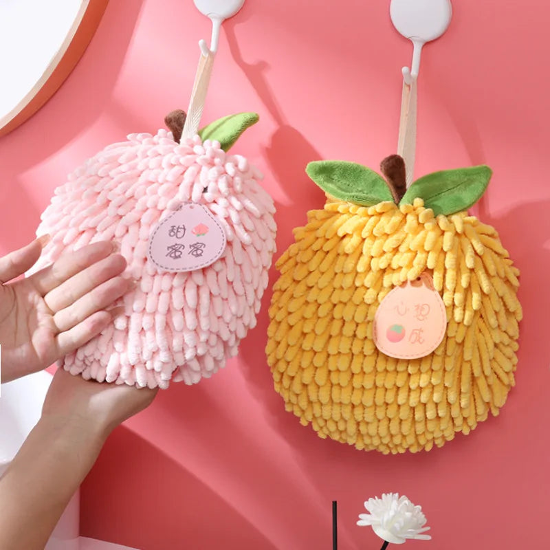 Creative Hanging Hand Towel Ball Absorbent Quick Dry Mini Kitchen Qme
