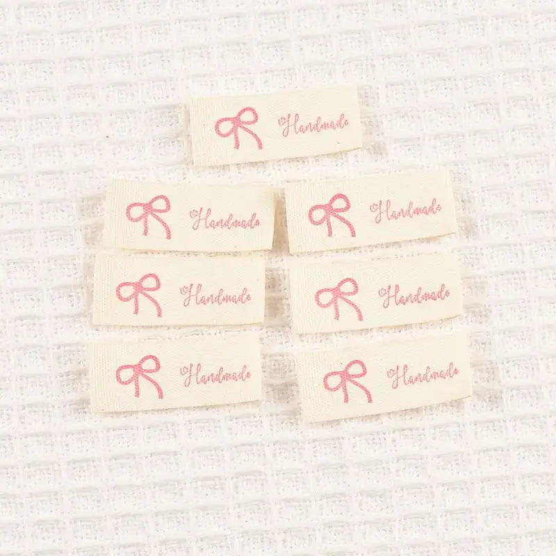 50pcs 16×40mm Mixed cartoon pattern cotton Labels Sewing Handmade Label For Clothing Shoes Bags Garment cp3809 Qme 16x40mm cp3809-5