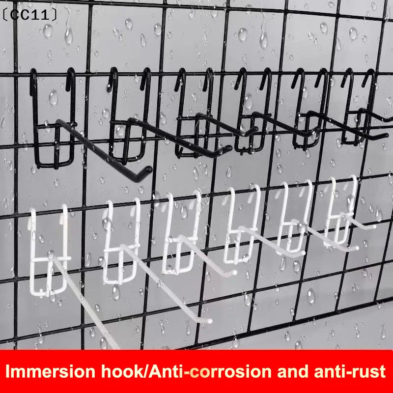 Durable 5 10 15 Screen Hooks Thickness Supermarket Iron Wire Mesh Qme