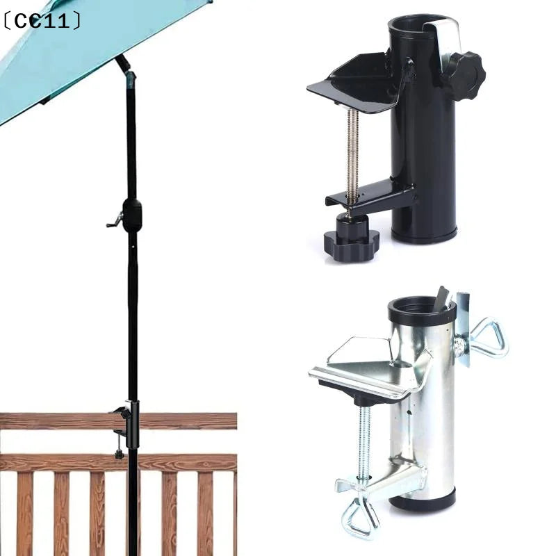 Outdoor Patio Beach Sunshade Umbrella Fixing Clip Garden Holder Qme