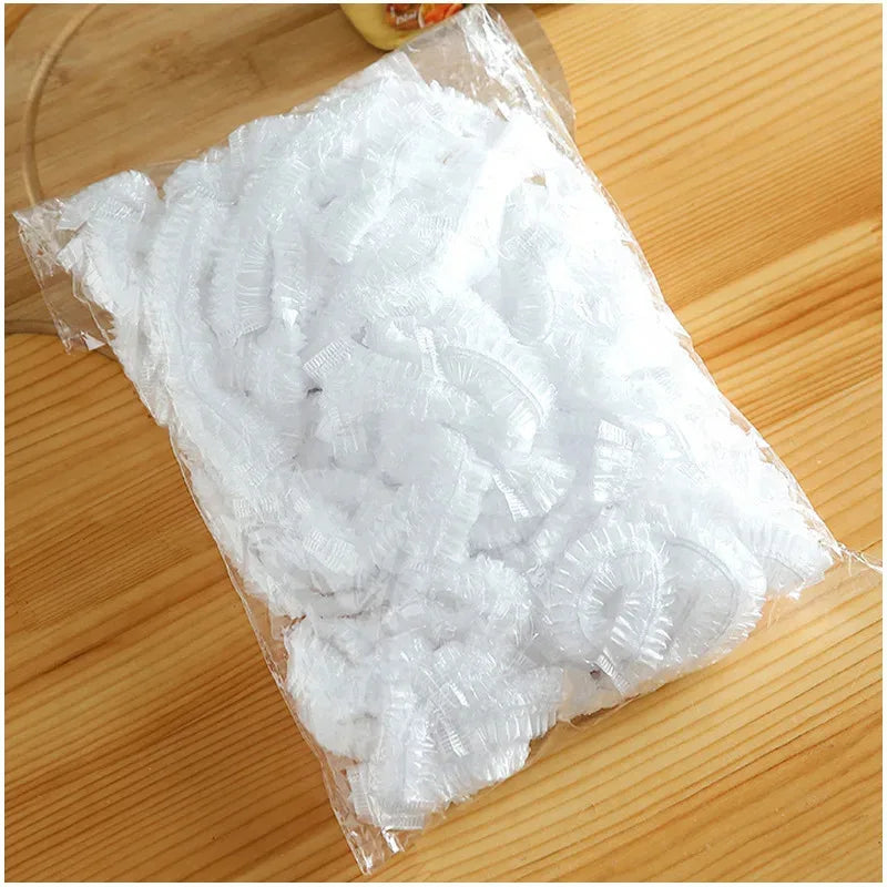 20/50/100Pcs Disposable Fresh-keeping Cover Plastic Elastic Kitchen Vegetable Food Stretch Leftovers Storage Bag Bowl Cup Covers Qme 100Pcs