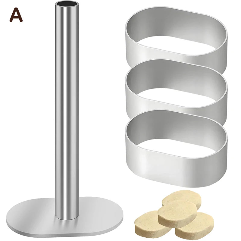 Stainless Steel Pulburon Molder Pusher Cake Decorating Tools Mousse Qme A
