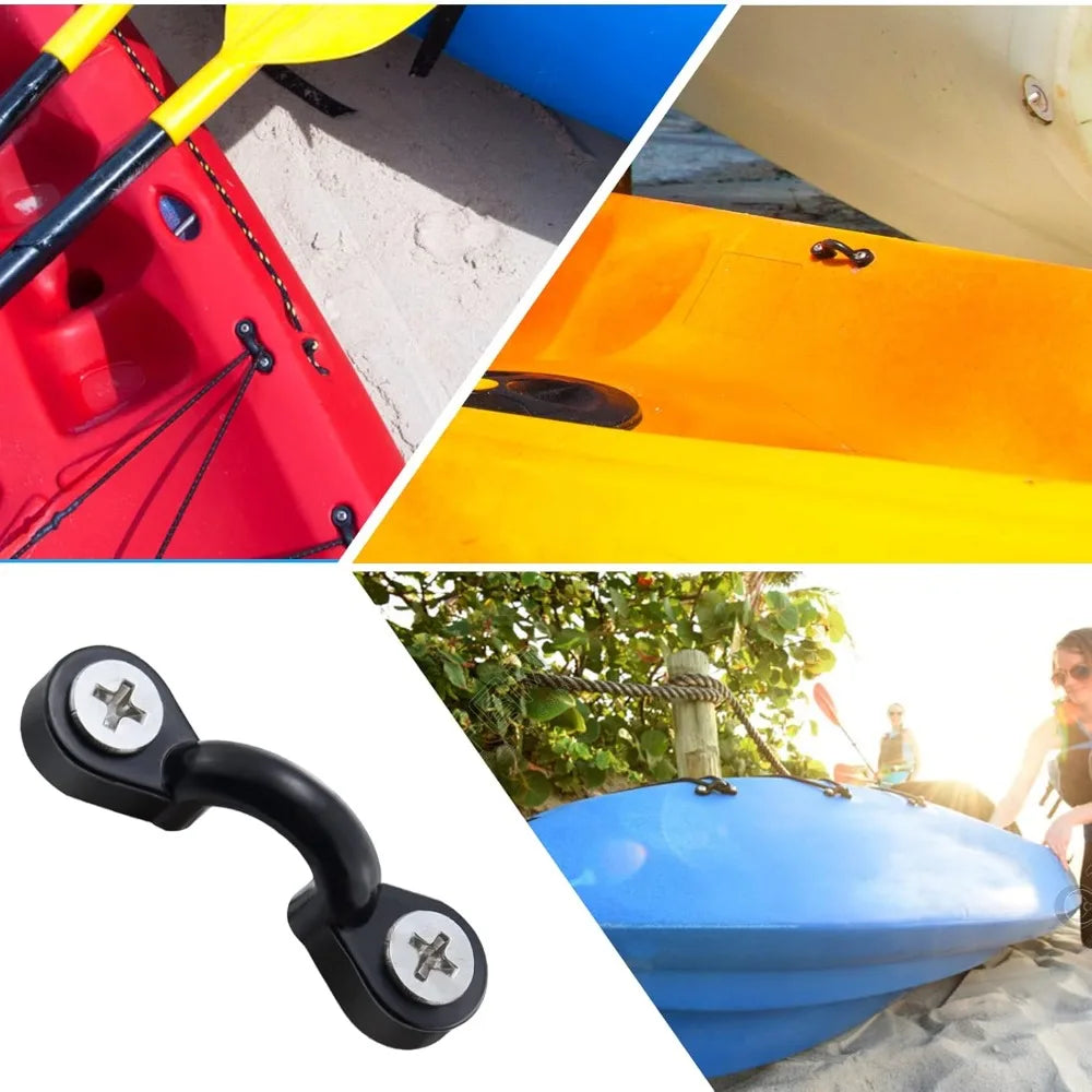 6-20PCS Kayak Clips Nylon Kayak Pad Eye Anchor Point Tool Marine Boats Aquatic Sports Surfing Deck Rigging Kit Boat Accessories Qme