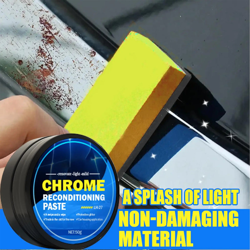 ChromePolish Agent Rust Remover MetalPolish Chrome Protection Restorer Effective All-Purpose Chrome Cleaner Metal Gloss Polishs Qme