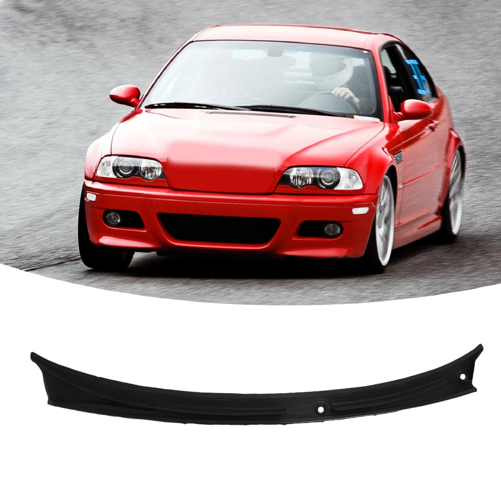 51718208483 Weatherproof Anti Abrasion Wiper Cowl Vent Grille Wiper Cowl for Vehicle Replacement for M3 2000-2006 Qme