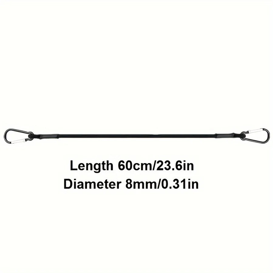 Elastic Ropes with Hooks 30/60/90/120/150cm Stretch Elastic Ropes 8mm Bungee Cords with Hooks Lightweight Bikes Tie Car Luggage Qme