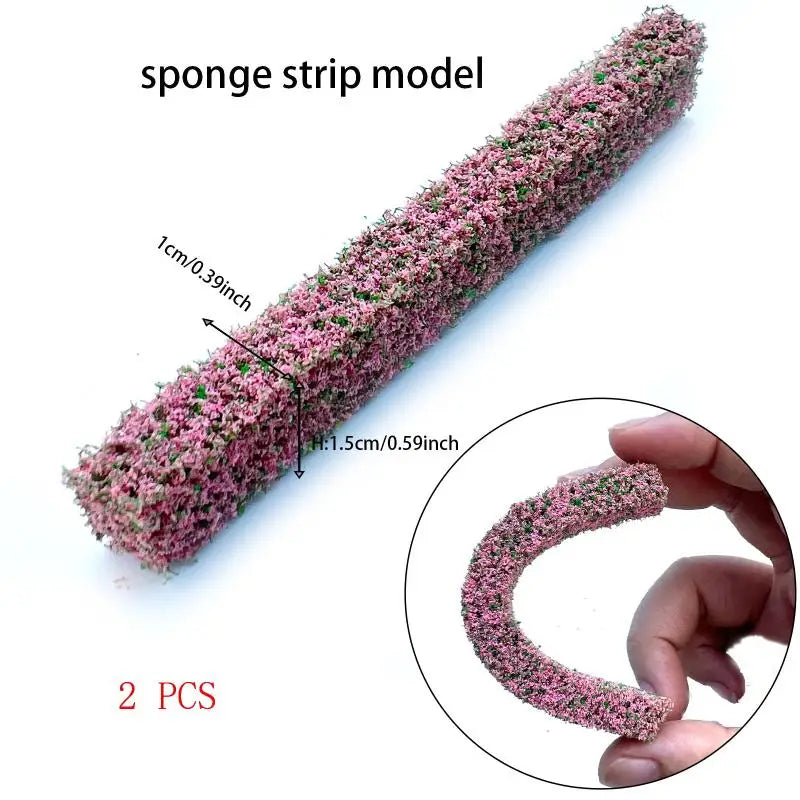10x1 5x1cm Shrub Strip Grass Diy Sand Table Miniature Model Making Qme A2