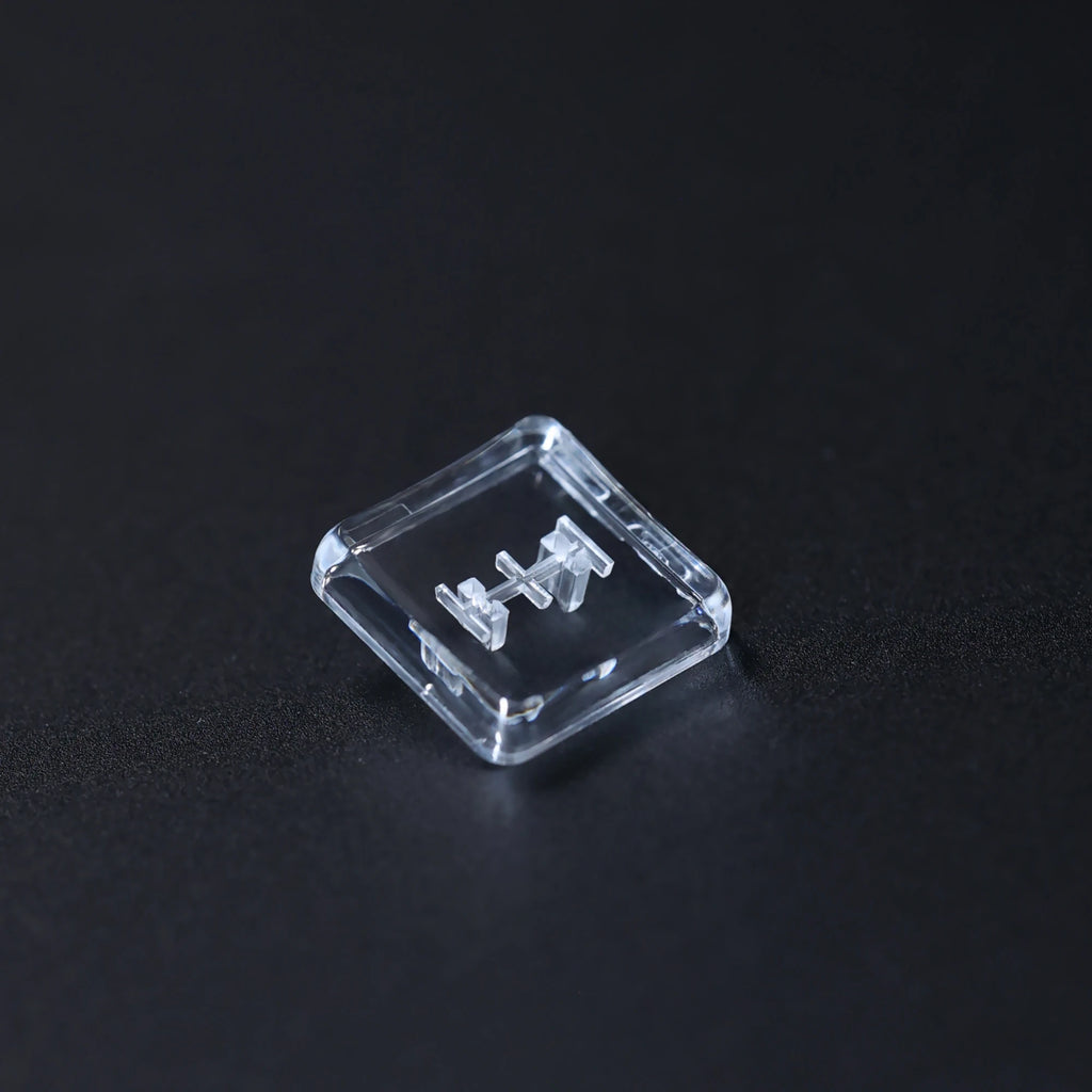 Chosfox 10/30/50/90 Pcs CFX Low Profile Choc Keycap for Kailh 1350 Switch Mechanical Keyboard Ultra Thin Transparent PC Keycap Qme 50pcs