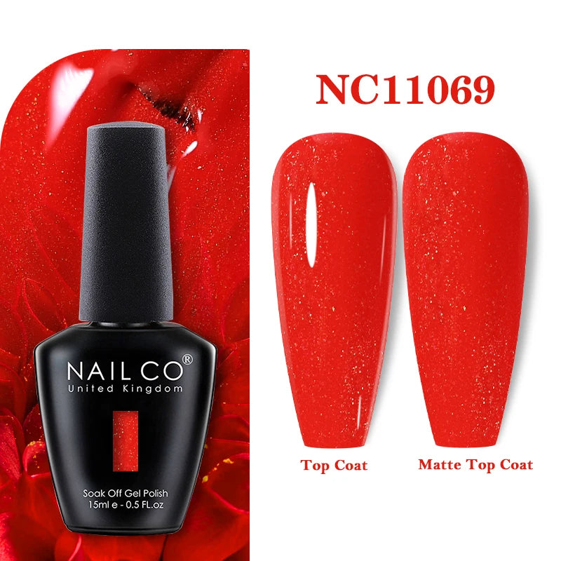 NAILCO Rubber Base Gel Polish Milky Pink Jelly White Beige 6Colors