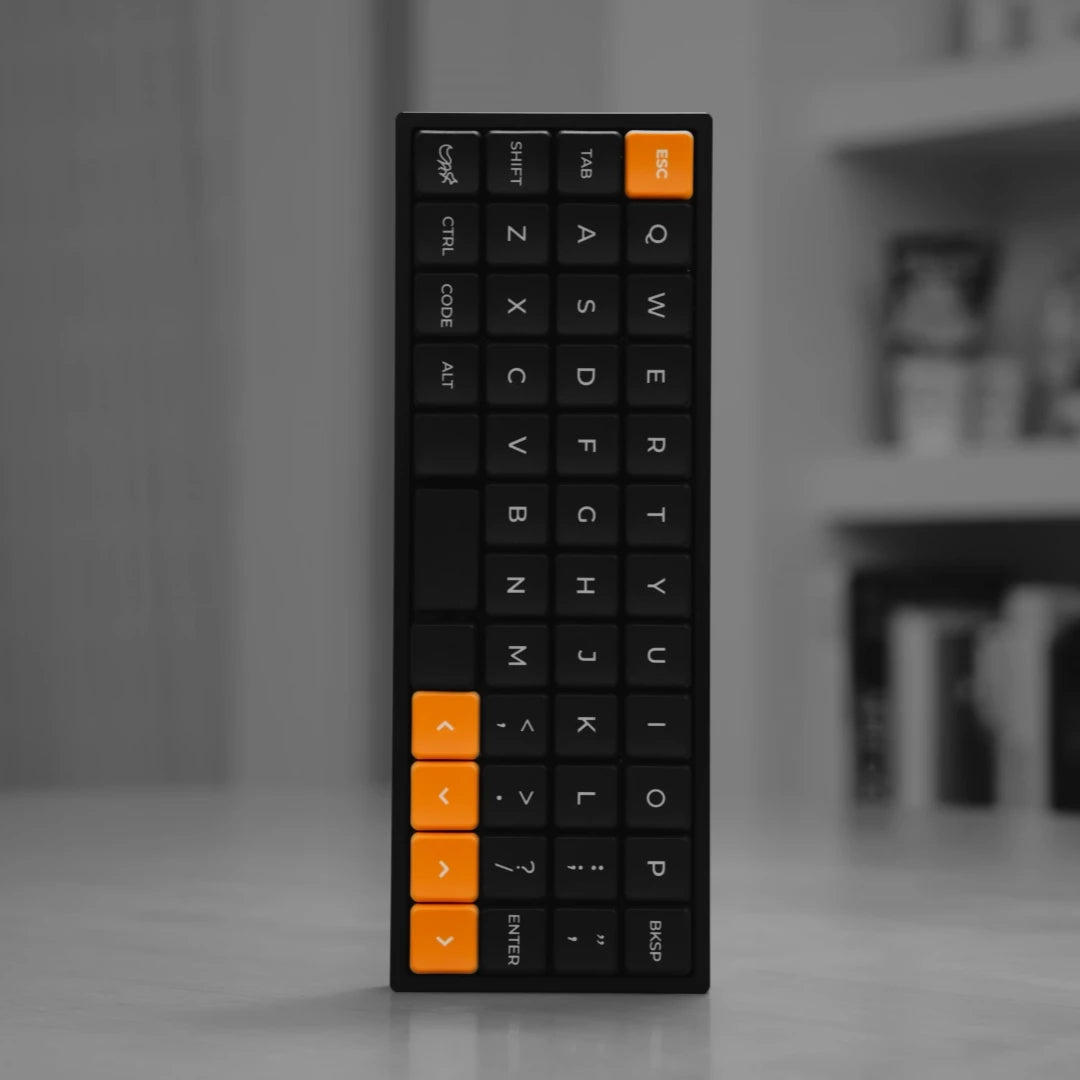 CFX Geonix48 Low profile keyboard Hot-Swap keyboard KIt for Kailh 1350 Choc Low profile Switch Mechanical Keyboard QMK Type-C Qme 48 Black keyboard OR