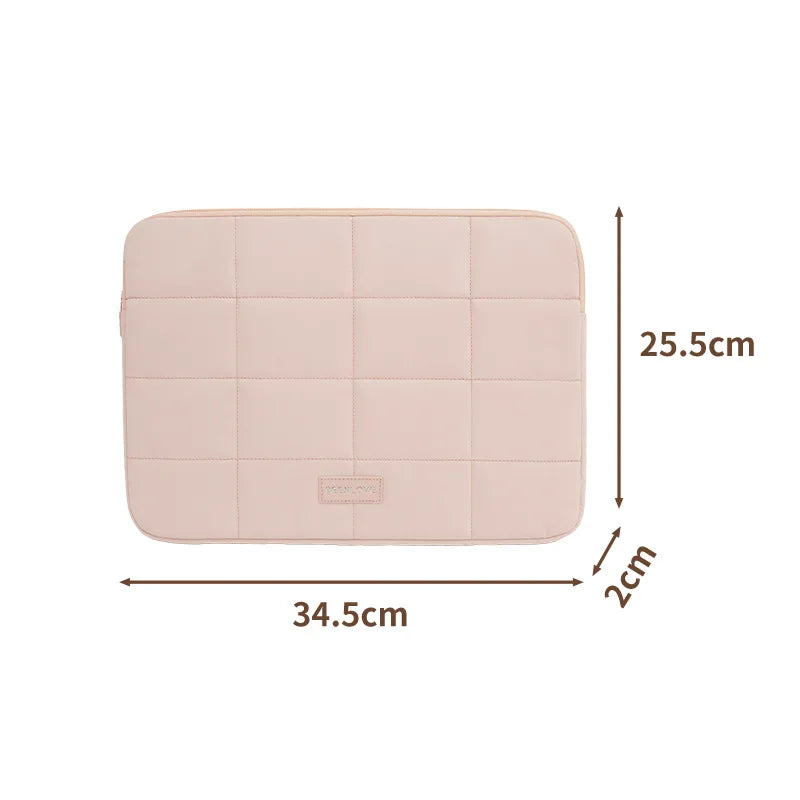 A 13.3/14 inch fluffy laptop case, suitable for MacBook Air iPad Pro and Huawei iPad laptop cases, fashionable laptop soft cases Qme Yunjian14InchPink