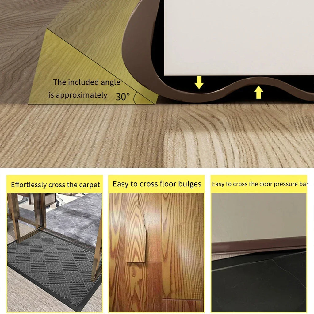 PVC Flexible Door Bottom Sealing Strip Under Doors Draft Stopper Qme
