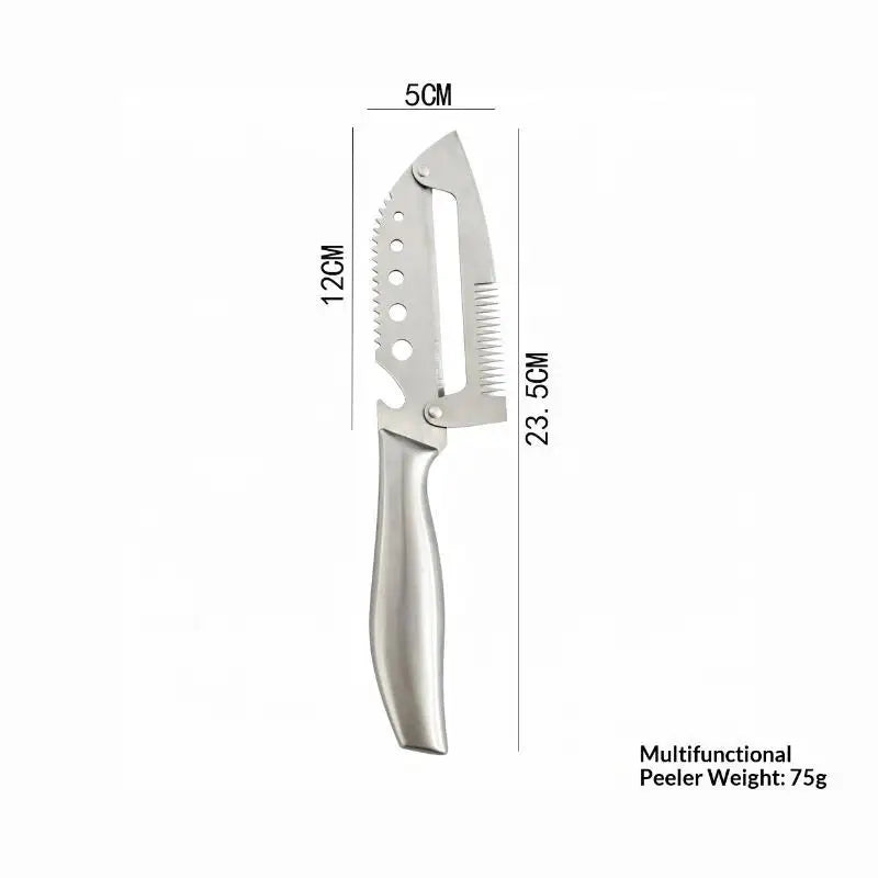 Multi-function Vegetable Peeler Kitchen Stainless Steel Handle Bottle Qme C