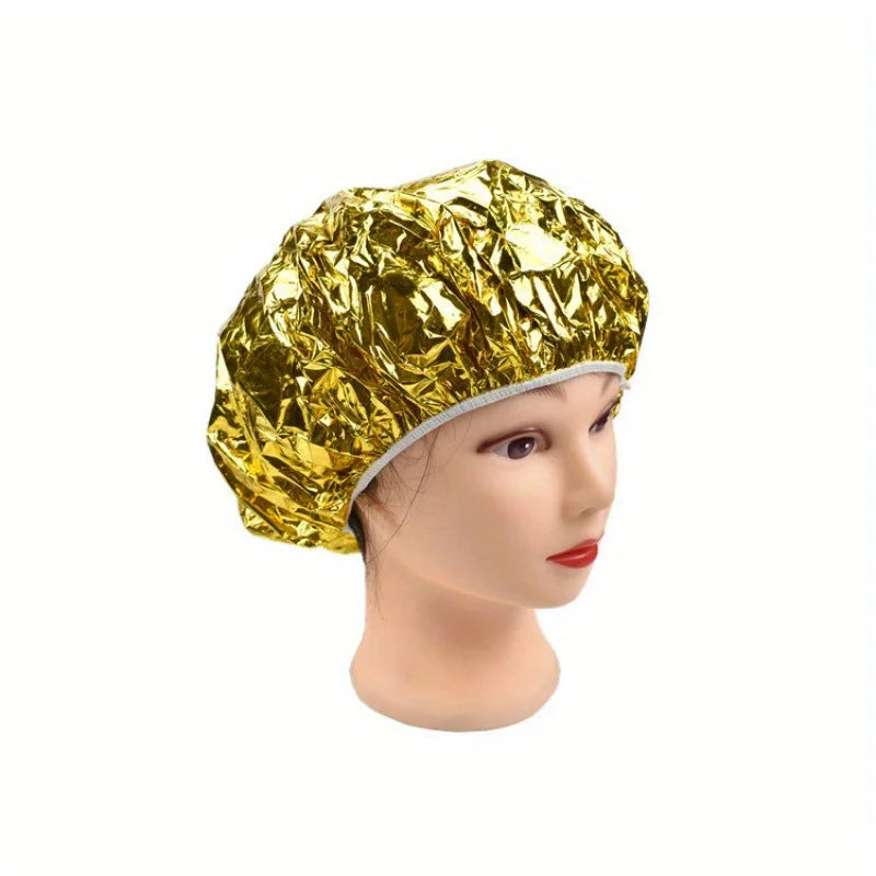 4pcs/1set Reusable Aluminum Foil Deep Conditioning Caps for All Hair Types - Ideal for Coloring & Styling, Salon Quality Qme