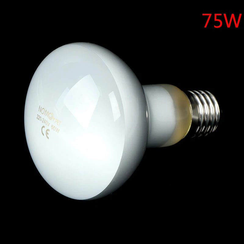 UVA+UVB Reptile Lamp Bulb Turtle Basking UV Light Bulbs Heating Lamp Amphibians Lizards Temperature Controller Qme 75W