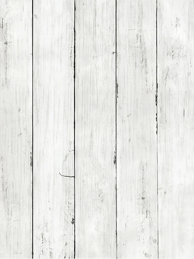 Ivory White Retro Imitation Wood Vertical Pattern Self-adhesive Qme R1 600cmx45cm