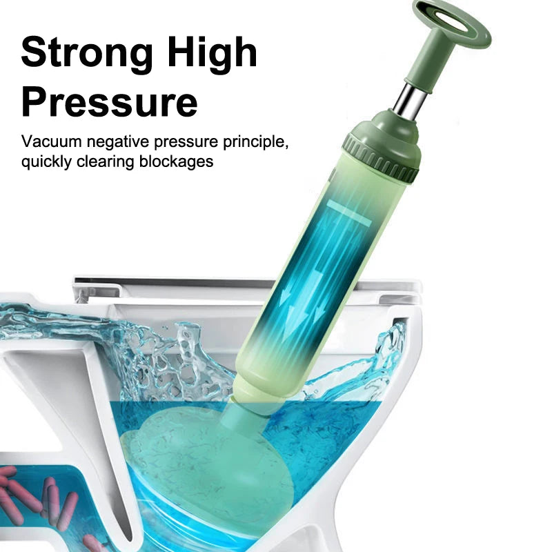 Toilet Plunger Powerful High-pressure Drain Suction Cups Unblocker Qme