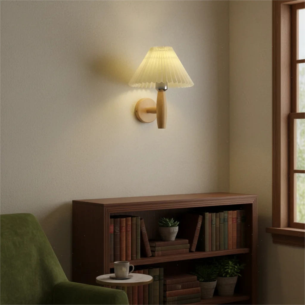 Wall Light Paper Umbrella Creative LED Wall Lamp Bedside Sconces Fixtures for Home Decorations Japan Style Bedroom Livingroom Qme