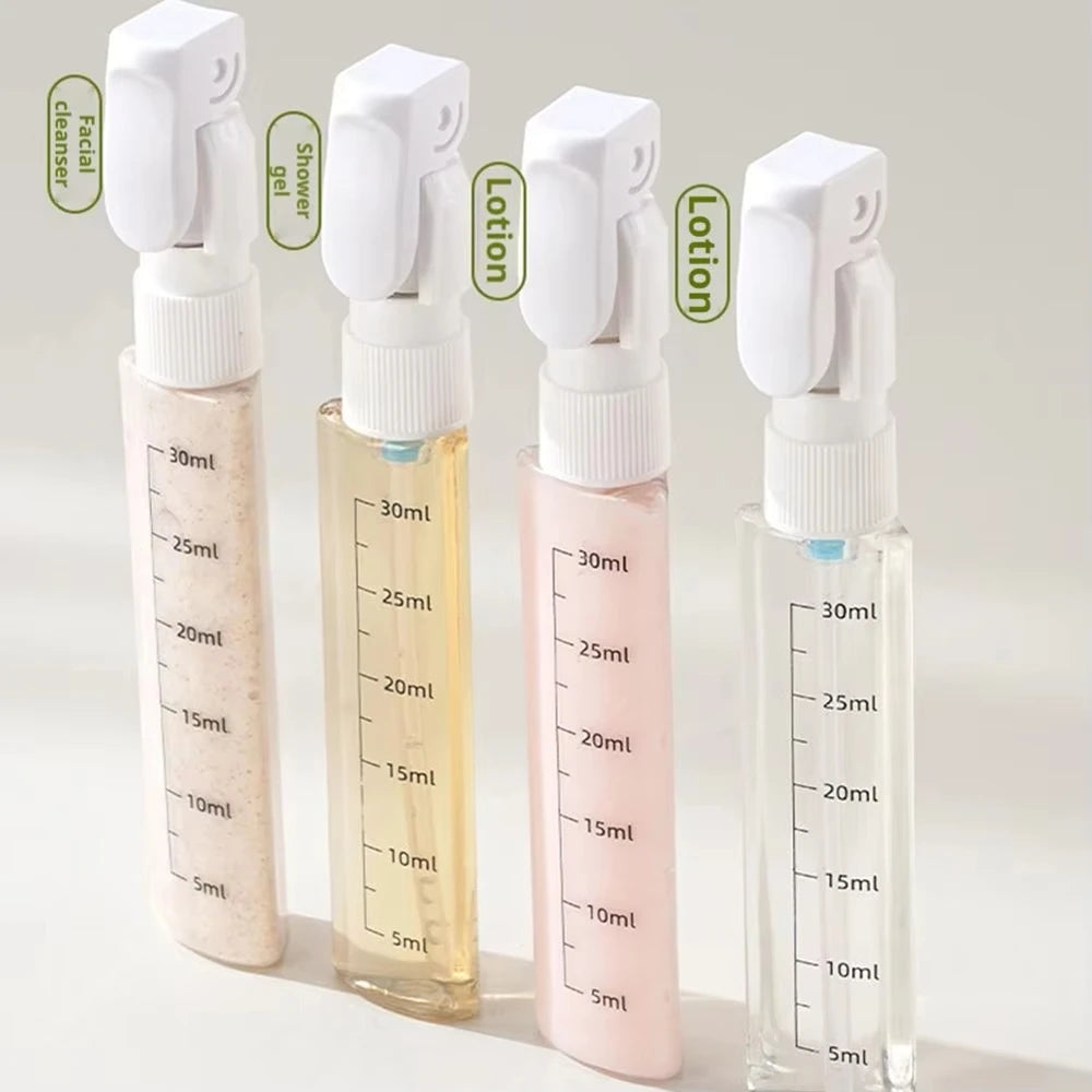 4 In 1 Travel Dispenser Portable Travel Bottles Leak Proof Leakproof Container Skincare Products Shampoo Conditioner Lotion Qme