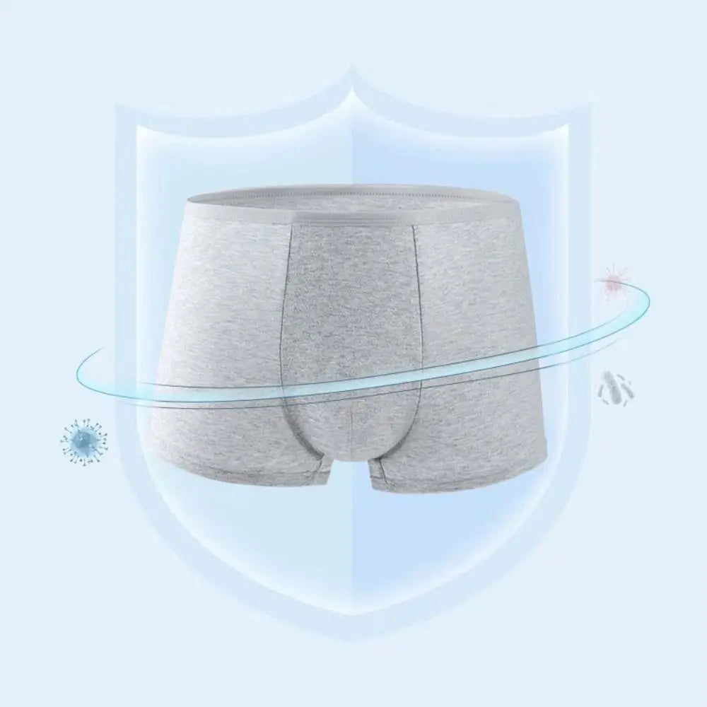 Traceless Men's Disposable Panties Mid Waist Simple Seamless Cotton Qme