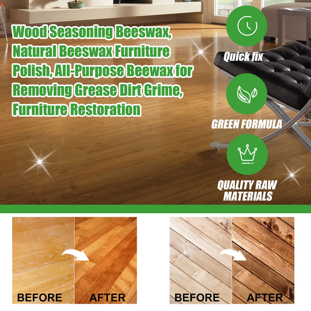 Furniture Polishing Beeswax Wooden Floor Cleaning Maintenance Scratch Removal Waterproof Brighten Care Wax Wood Seasoning Beewax Qme