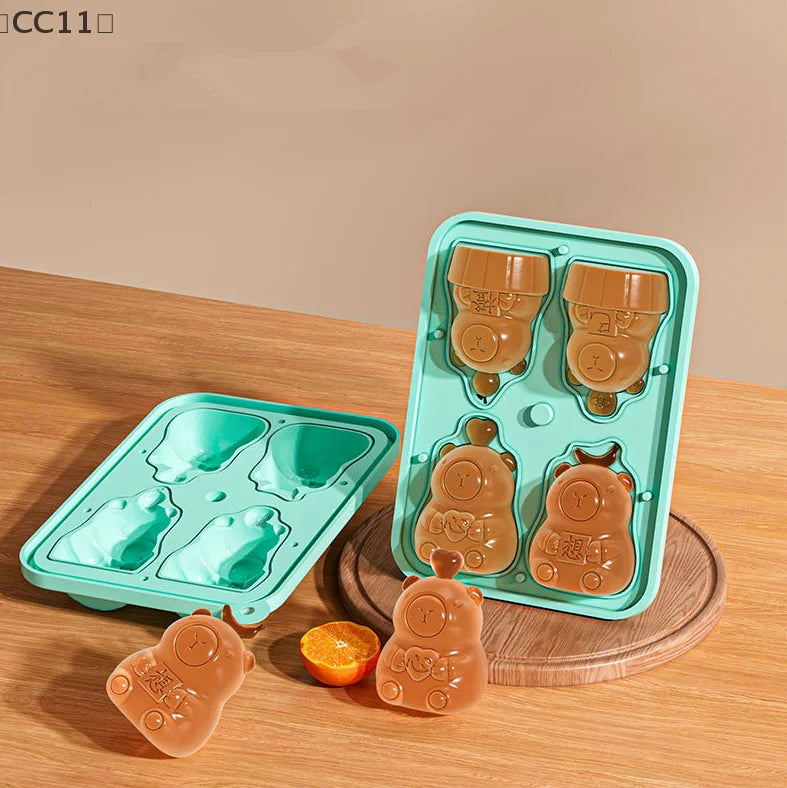 CC114 Consecutive Capybara Shaped Silicone Mold Cartoon Animal Qme