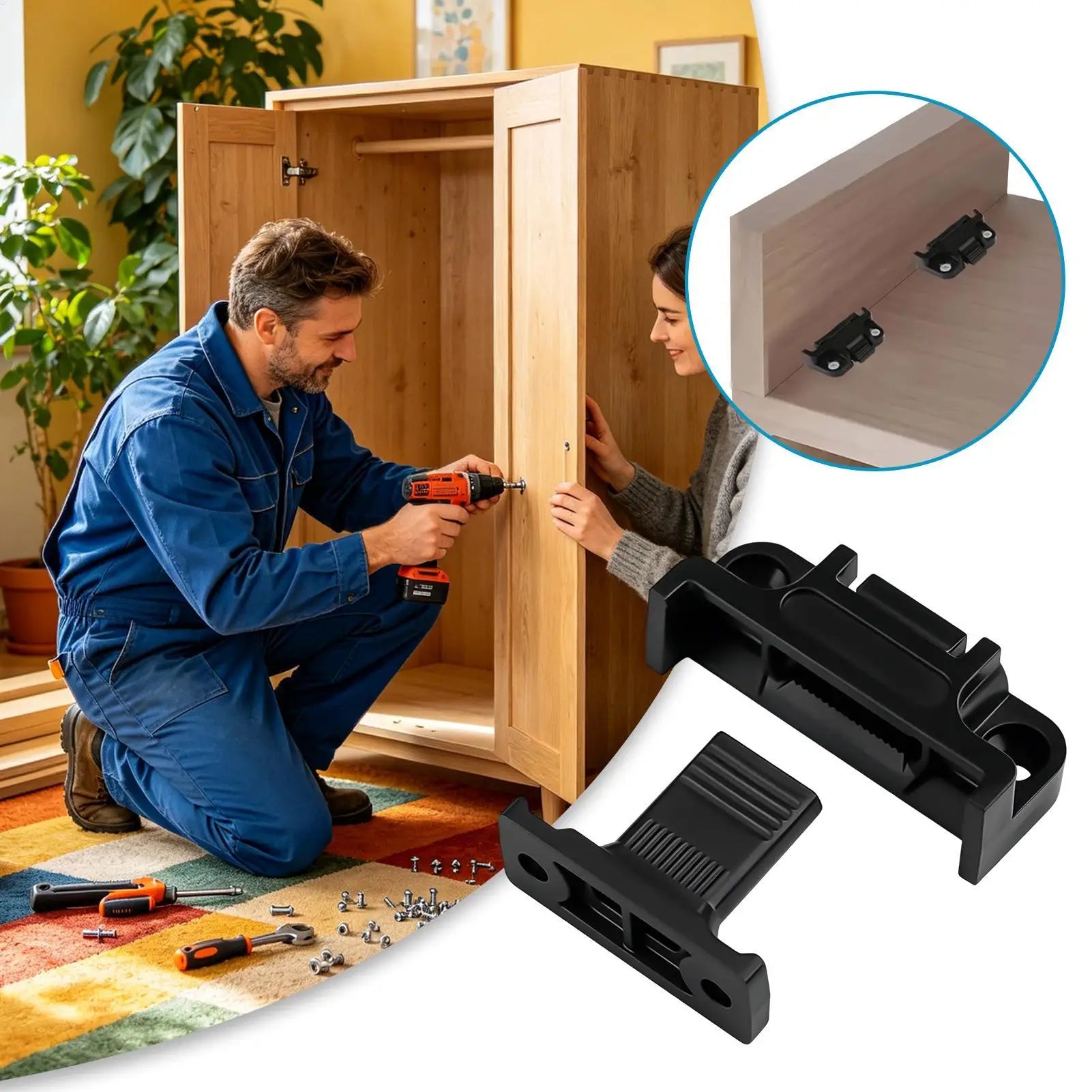 Roman Column Connector 10 Detachable Adjustable Quick Release Qme