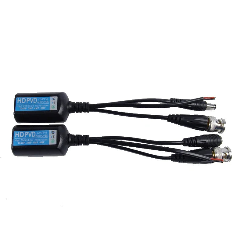 ESCAM 215PVD 200M Range For HD CVI/AHD/TVI Twisted BNC CCTV Passive Transceivers Cat5 CCTV UTP Video Balun IPC For 2MP 3MP 4MP Qme 10 pairs China Mainland