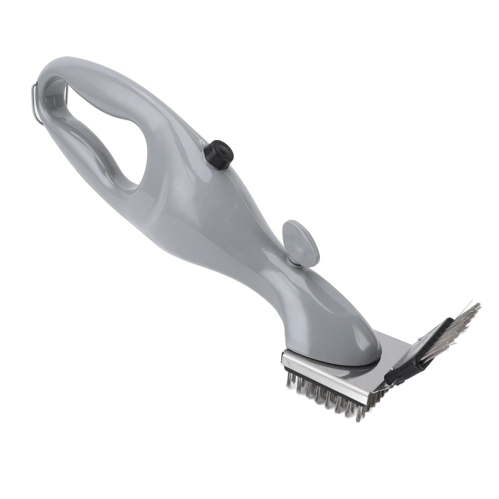 BBQ Grill Steam Cleaning Brush with Water Spray Grill Cleaner Brush Barbecue Cleaning Tool for Outdoor Kitchen Accessories Qme Grey
