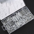 200/300PCS Stainless Steel Compression Spring Assortment Mechanical Electronics Repair DIY Hardware Tools Steel Galvanized Qme 300 pcs