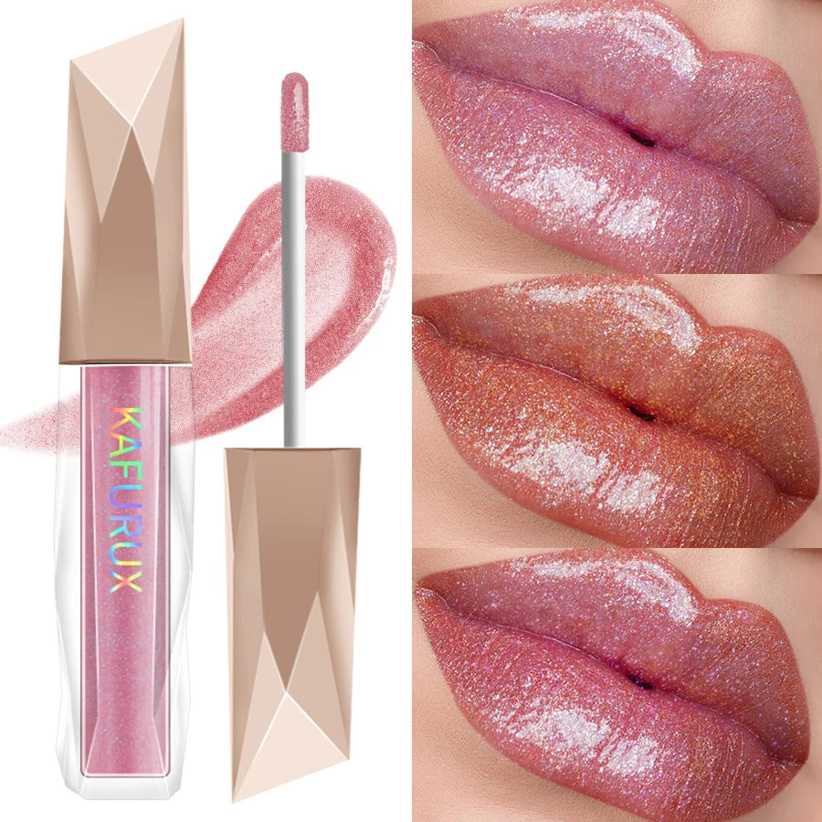 Shimmer Lip Gloss Fuller Effect Moisturizing Care Essence Long Qme
