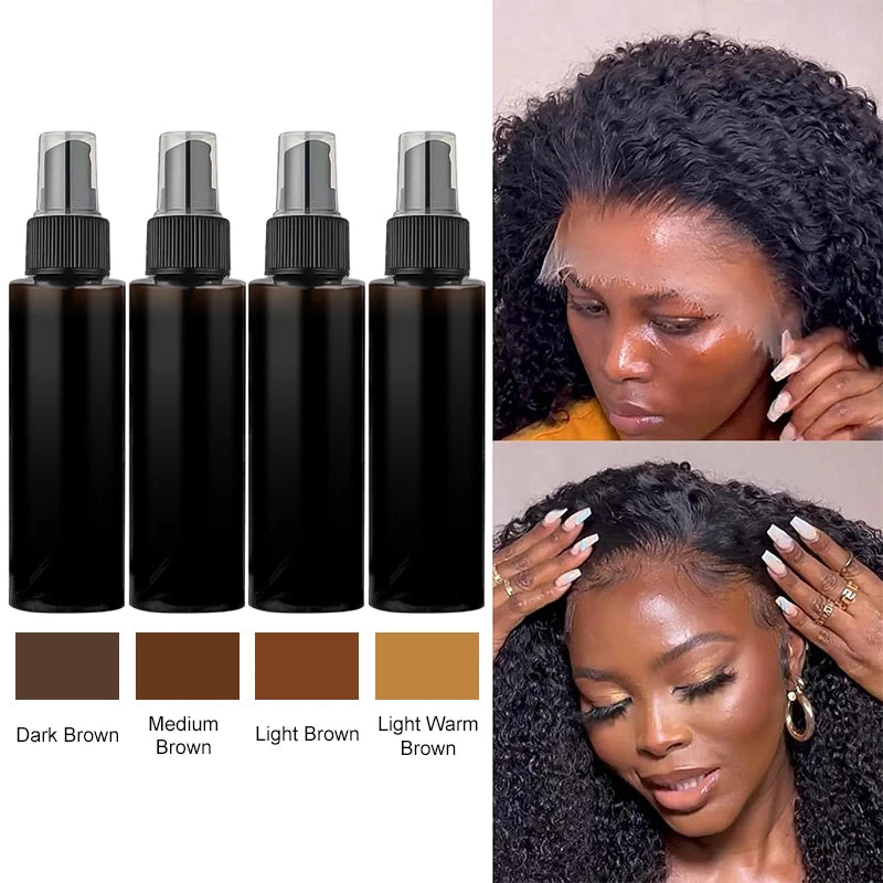 Lace Melting Spray Tint Wigs Glueless Natural Finishing Hold Dyed Wig Qme