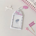 Sweet Angel Wings Card Cover Display Pendant Photocard Holder Small Qme White